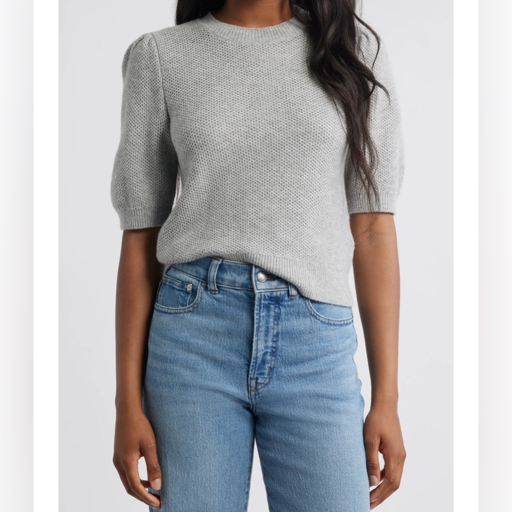🆕 Madewell Puff Sleeve Textured Sweater